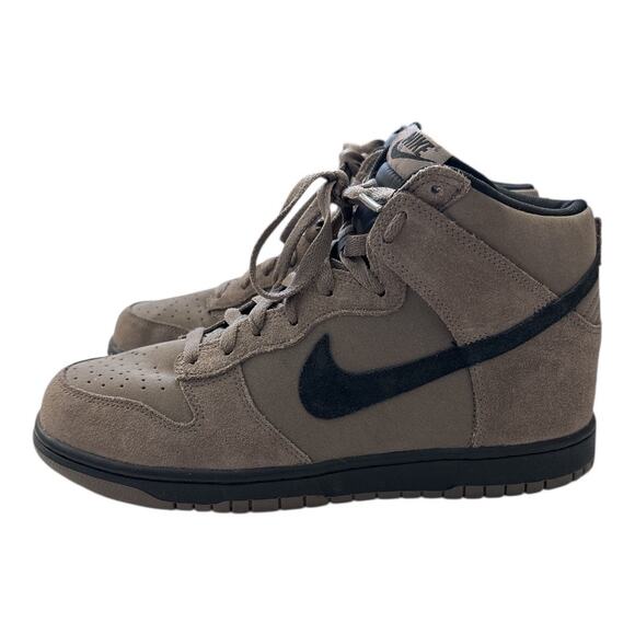 Nike Men\'s Dunk High Top Sneakers Dark Mushroom Size 9 Brown Suede Shoes 904233 main image 8